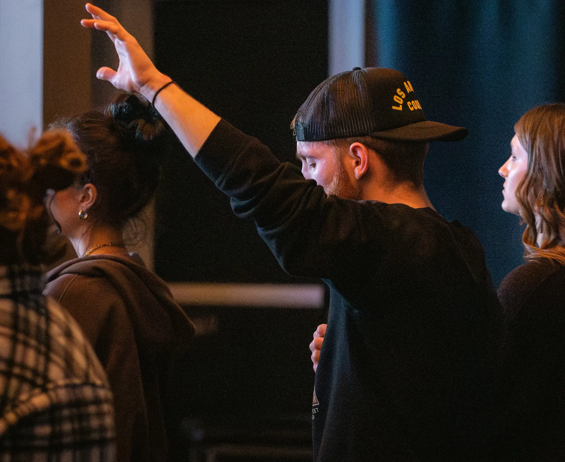 A person worshiping at Stateline Church
